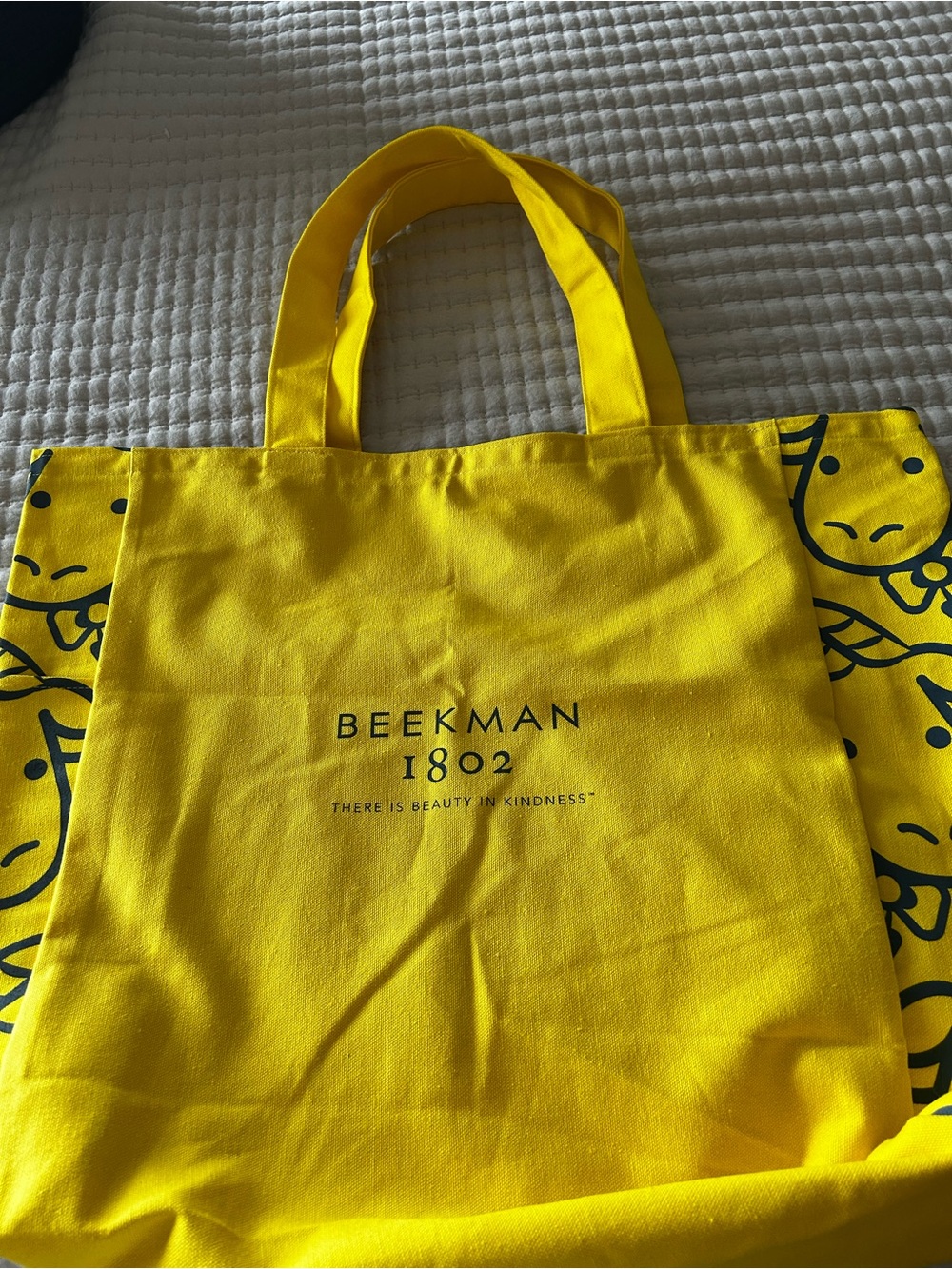 Beekman 1802 Bright Yellow Logo Tote